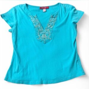 Y2K Embroidered/Sequin Tee‎